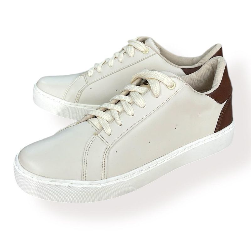 XIAN SHOES - Bolichero beige marron MASCULINO