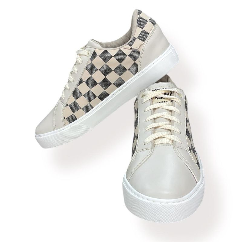 XIAN SHOES - Bolicheros cuadros beige Hombre