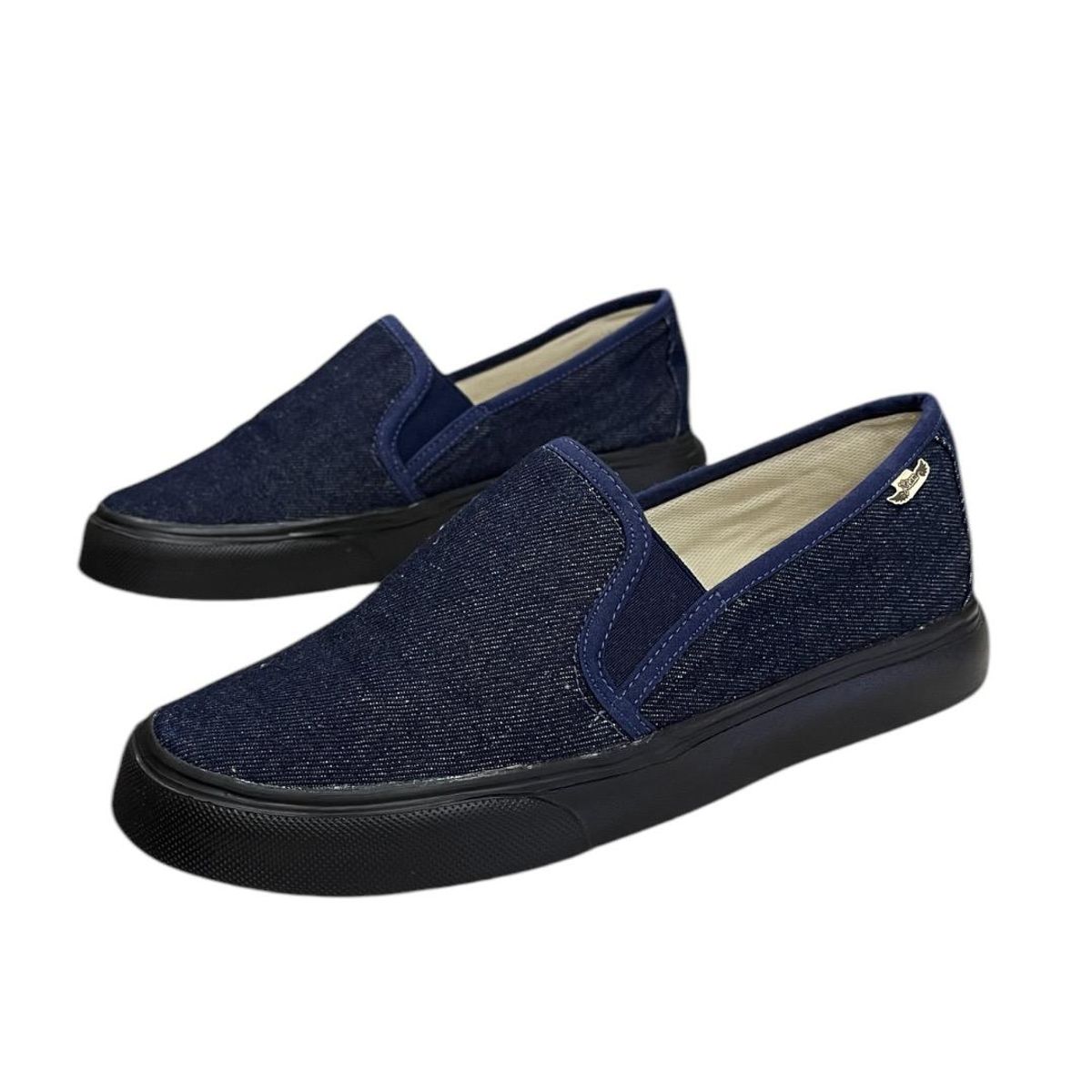 XIAN SHOES - Oxford jean suela negra Hombre
