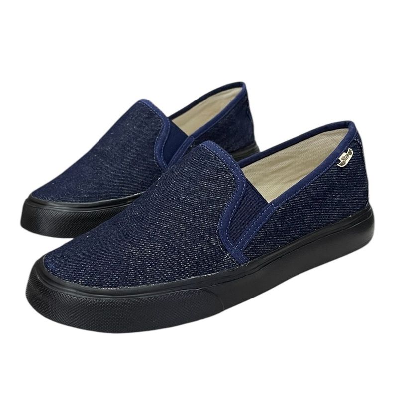 XIAN SHOES - Oxford jean suela negra Hombre