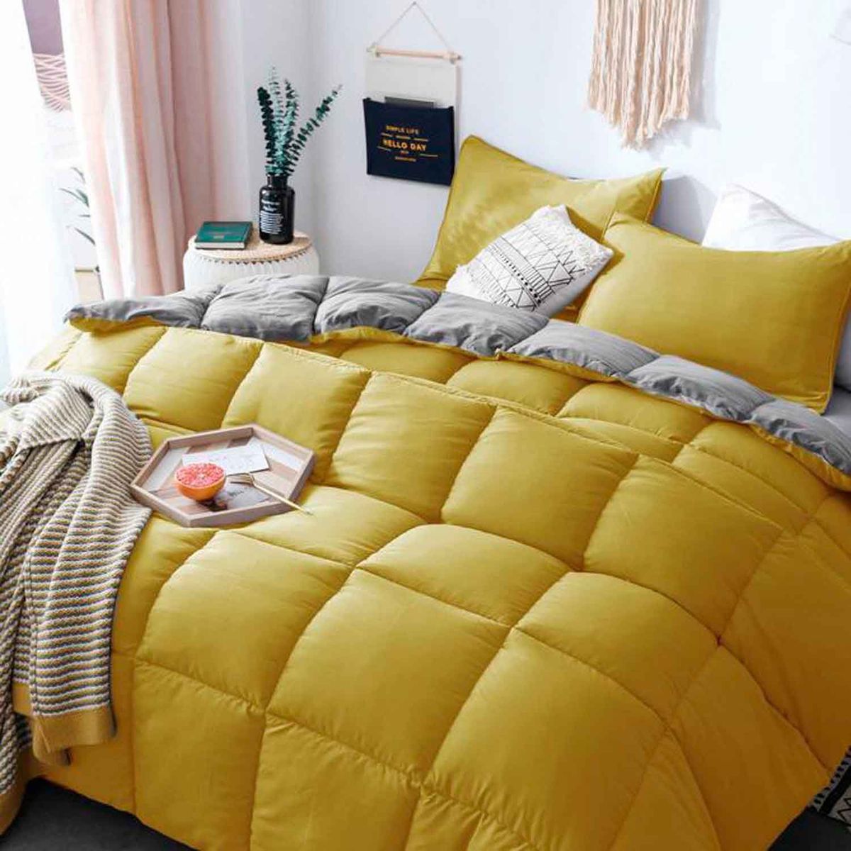 MY HOME STORE - Edredón Liso de Polialgodón 200 GSM Comfort My Home Store
