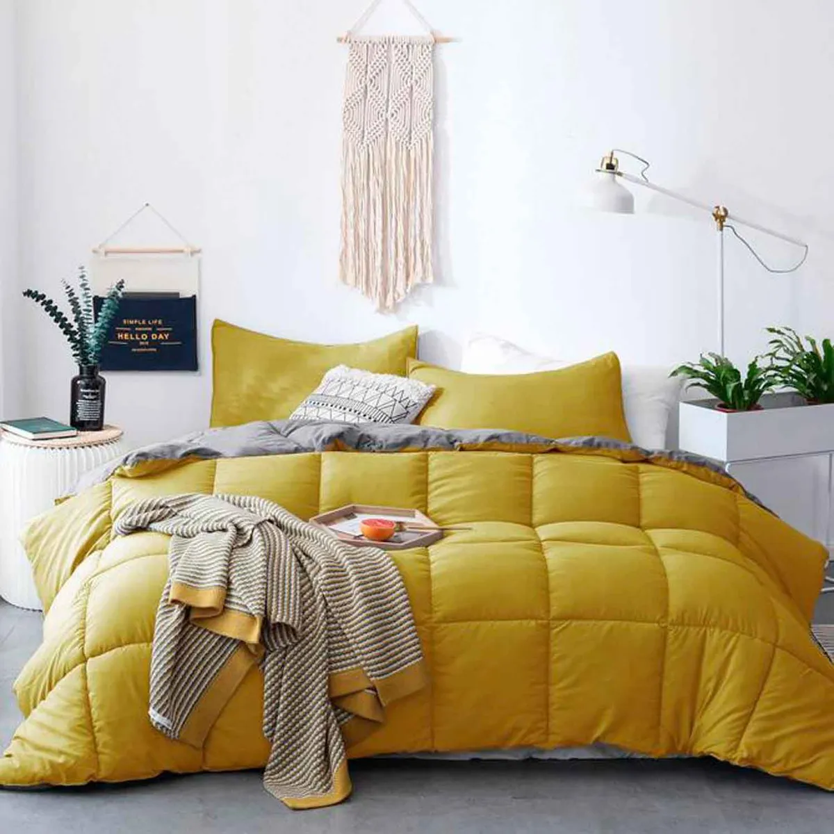 MY HOME STORE - Edredón Liso de Polialgodón 200 GSM Comfort My Home Store