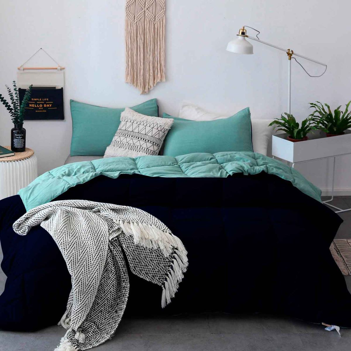 MY HOME STORE - Edredón Liso de Polialgodón 200 GSM Comfort My Home Store