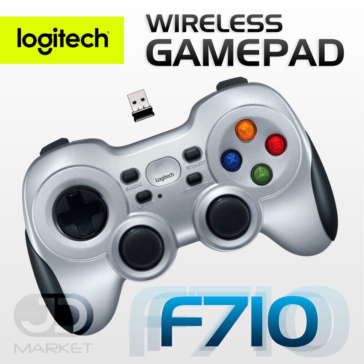 LOGITECH - Control Gamepad Inalámbrico Logitech F710 · PC · Android TV