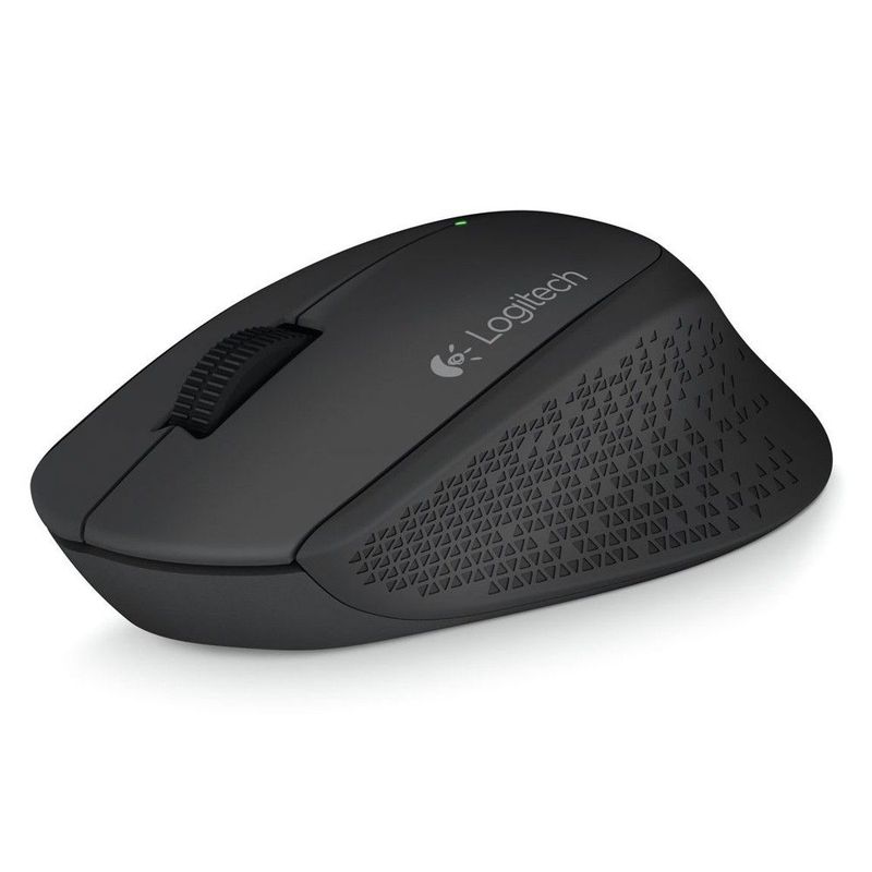 LOGITECH - Mouse Inalámbrico Logitech M280 Diseño Curvo Total Comfort - Negro