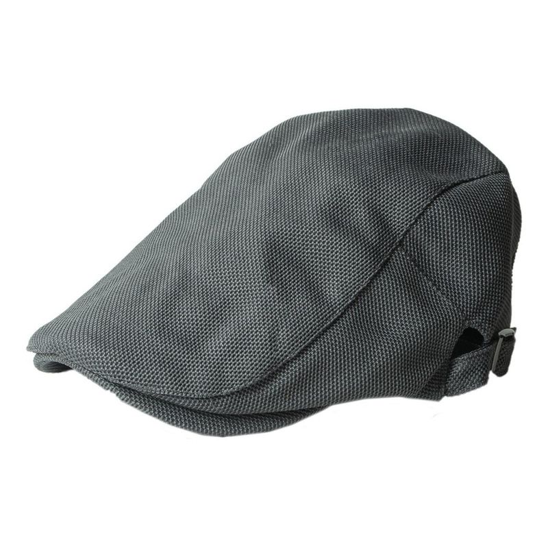 VELBROS - Boina Inglesa Correa Gorra Gorro Sol Beret Sombrero - Gris oscuro