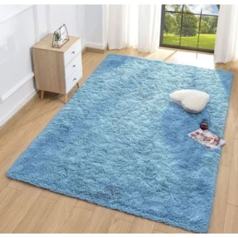 FEEL GREEN - Tapete Alfombra Peluda Azul Claro Tapete Peluche Grande  230×150 Cm