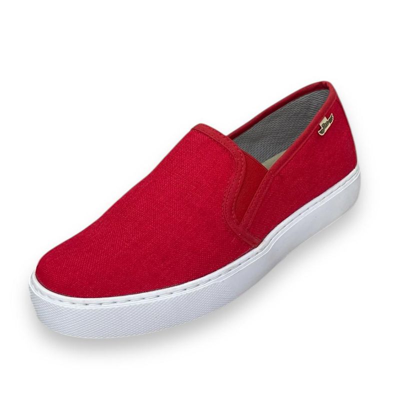 XIAN SHOES - Oxford mocasin rojo Hombre