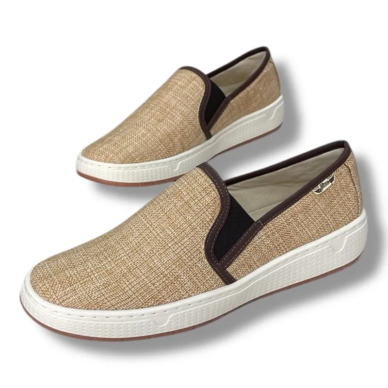 XIAN SHOES - Oxford mocasin miel Hombre