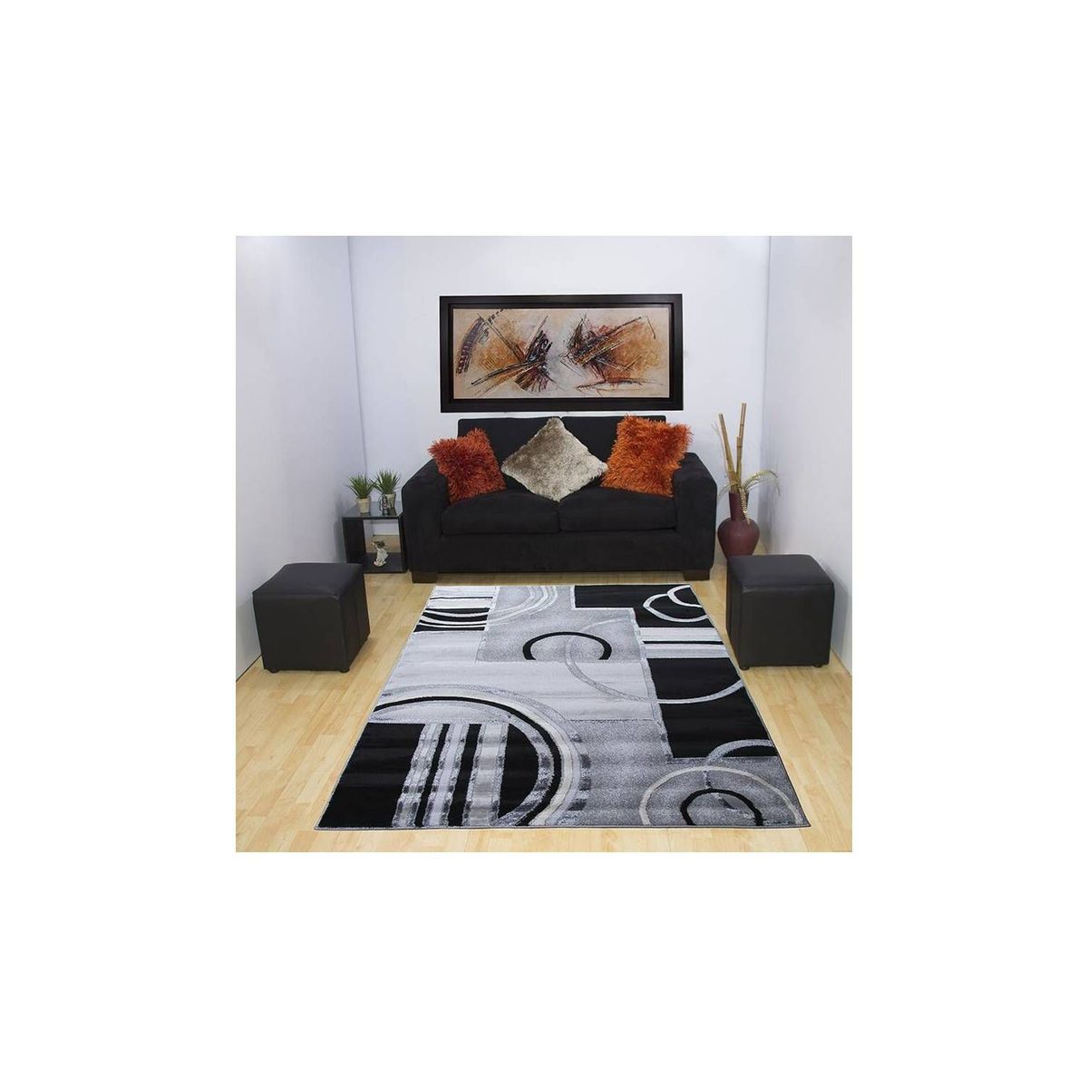 MITAPETE COM - Tapete moderno 120 x 170 cm gris