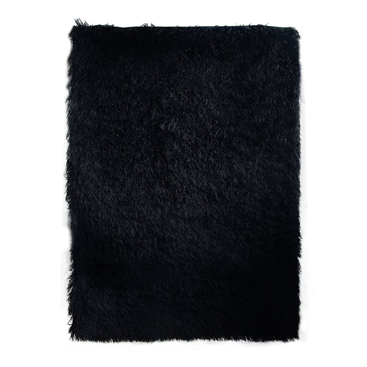 MITAPETE COM - Alfombra Tapete Moderno Negro 80 X 150cms