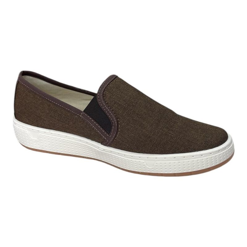 XIAN SHOES - Oxford mocasin marron quemado MASCULINO