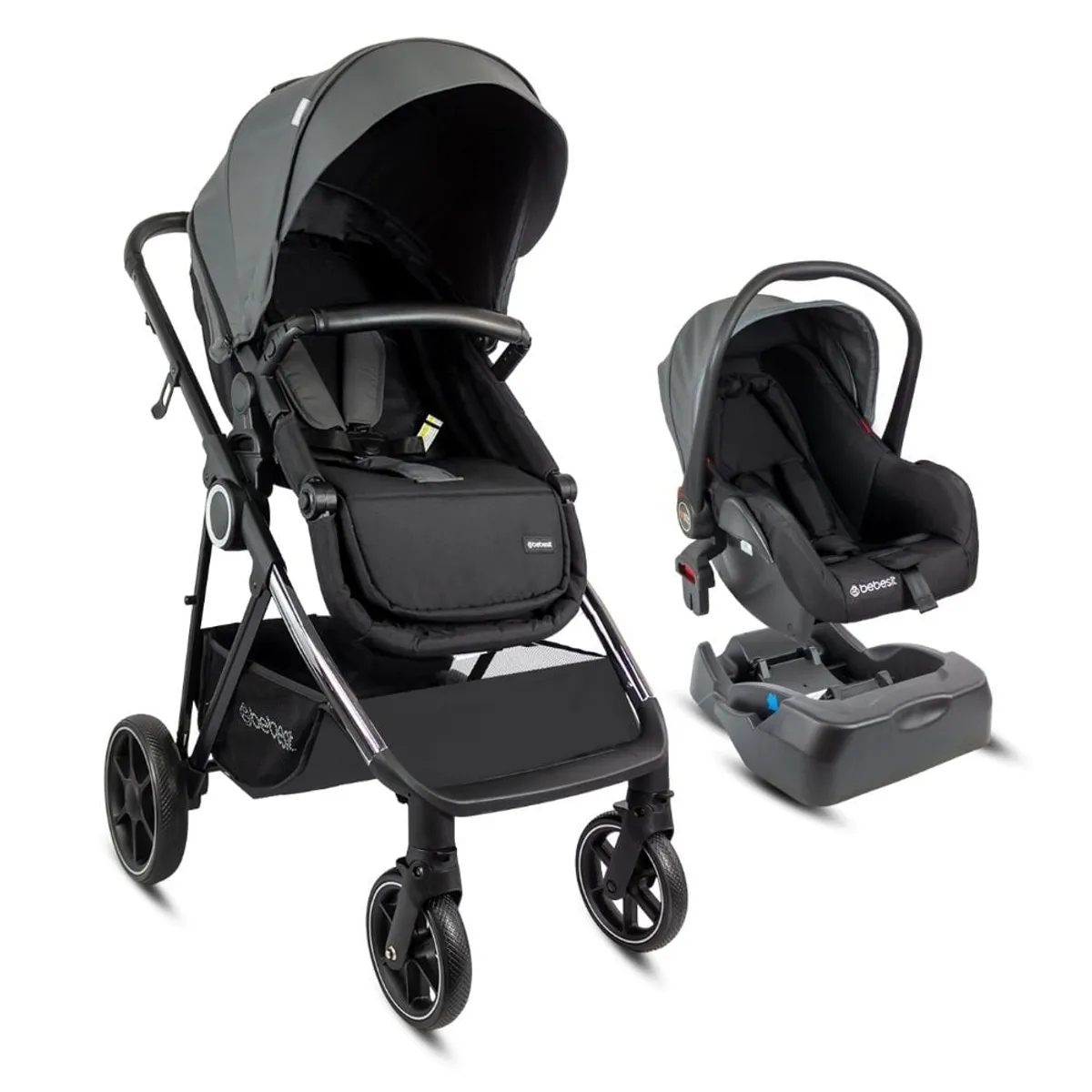 BEBESIT - Coche Bebé Travel System Cosmos Gris Bebesit