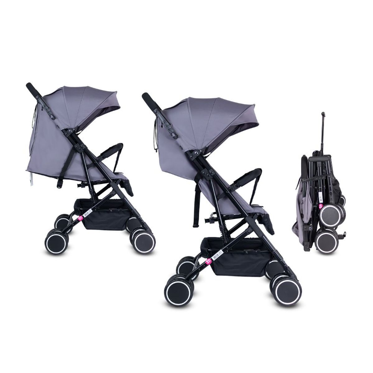 BEBESIT - Coche Para Bebe Paseador Tipo Maleta Bebesit Bit Gris.