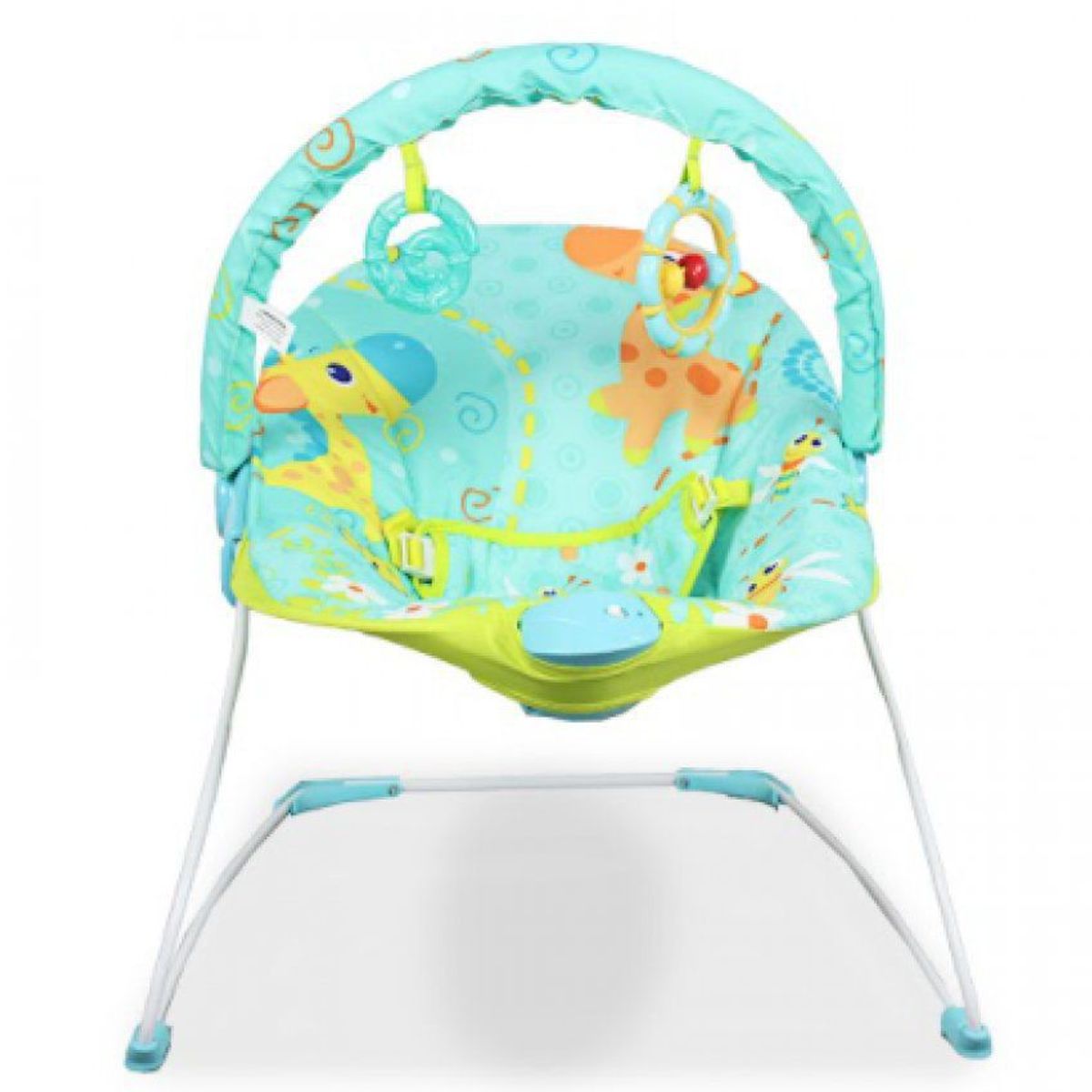 BEBESIT - Silla mecedora vibradora bebe sonidos + Barra de juguetes