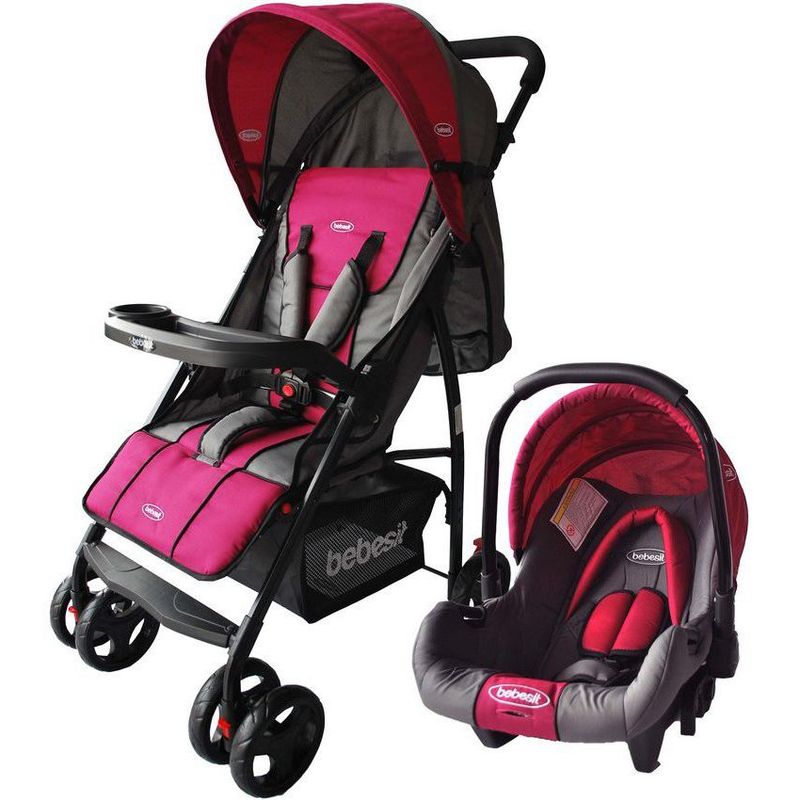 BEBESIT - Coche Bebé Travel System Summer Rosa Bebesit
