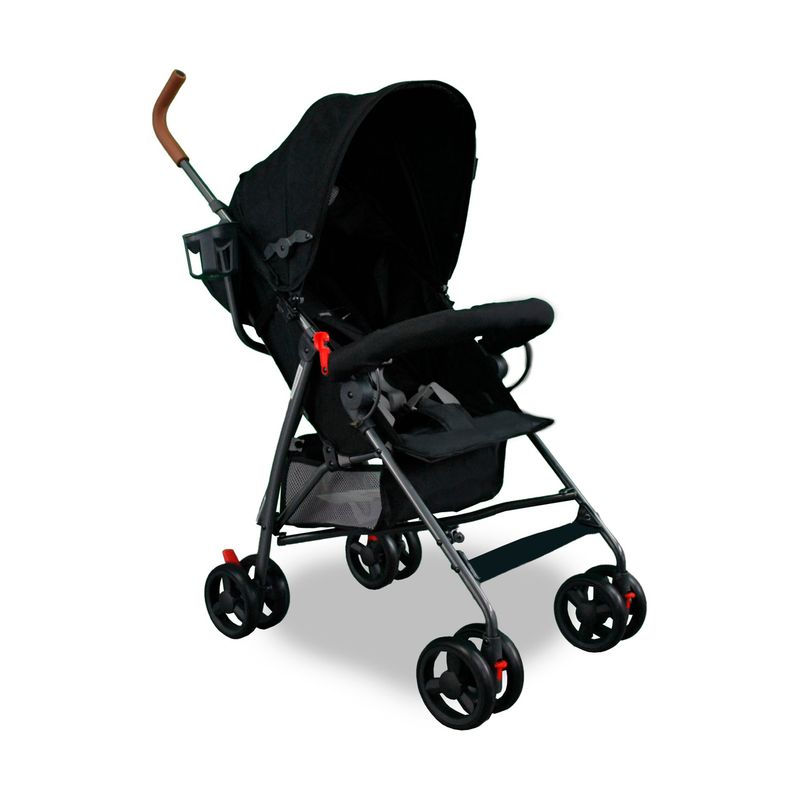 BEBESIT - Coche Paseador para Bebé Click Negro Bebesit   Ligero con Capota