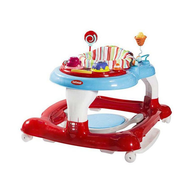 BEBESIT - Caminador para Bebé Andadera Multi Activity 3 In 1 Boy Rojo