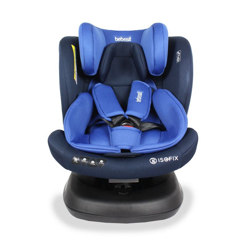 BEBESIT - Sillas para carro bebe Supra 360 Isofix Blue  Grupo 0-1-2-3