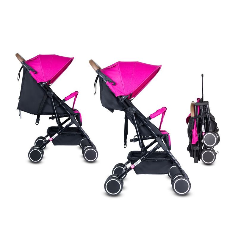 BEBESIT - Coche Para Bebe Paseador Tipo Maleta Bebesit Bit Rosado
