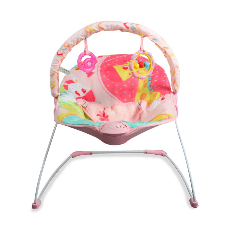 BEBESIT - Silla mecedora vibradora bebe sonidos Barra de juguetes