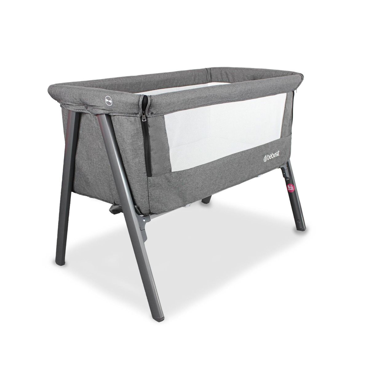 BEBESIT - Cuna Colecho para Bebé Easy Sleep Gris Bebesit  Bolsa viaje