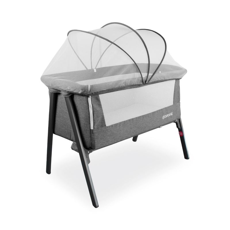 BEBESIT - Cuna Colecho para Bebé Easy Sleep Gris Bebesit  Bolsa viaje