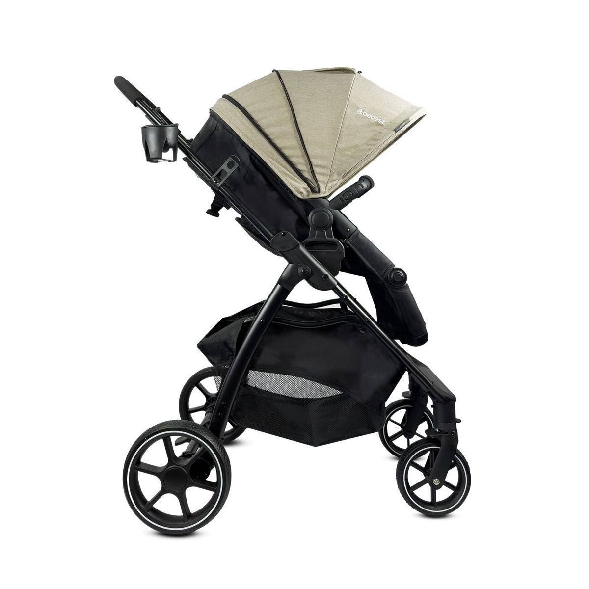 BEBESIT - Coche Moises Bebe Alfa Bebesit Beige