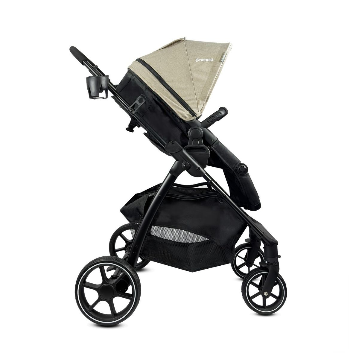 BEBESIT - Coche Moises Bebe Alfa Bebesit Beige