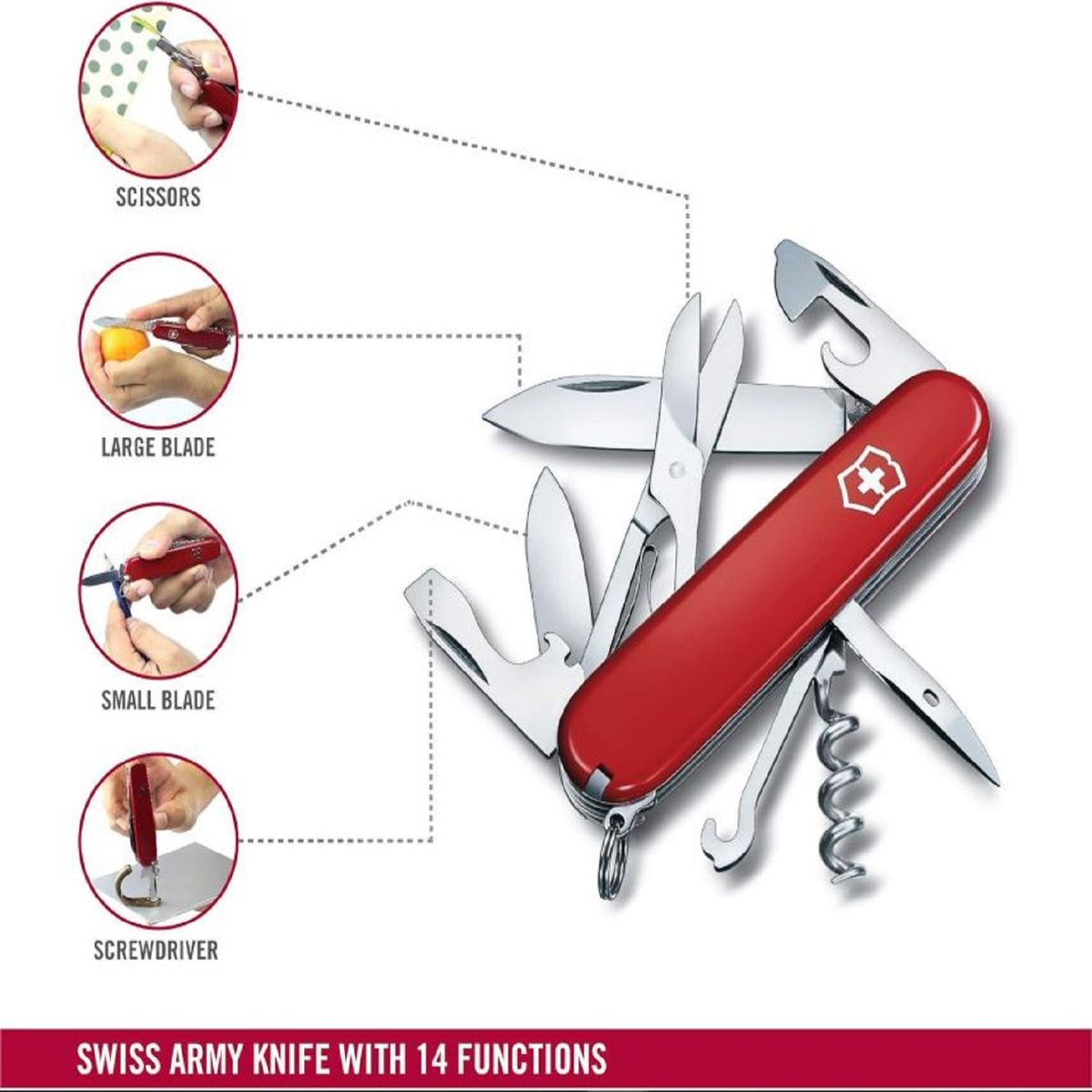 VICTORINOX - NAVAJA VICTORINOX CLIMBER ROJA