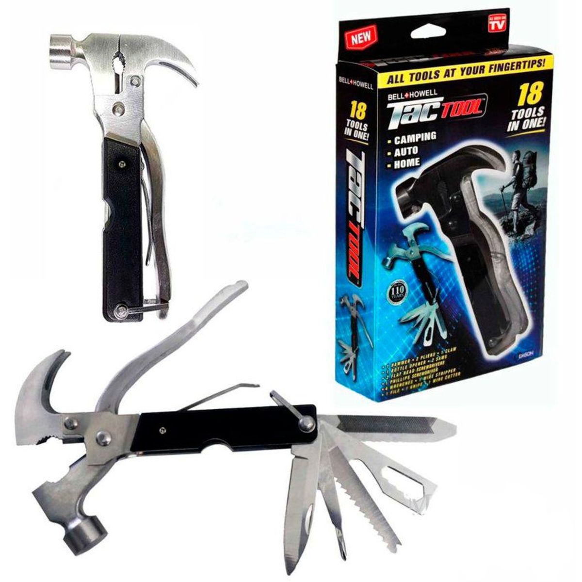 ZHOPI CO - Kit Herramienta Multiuso 18 En 1 Tac Tool.