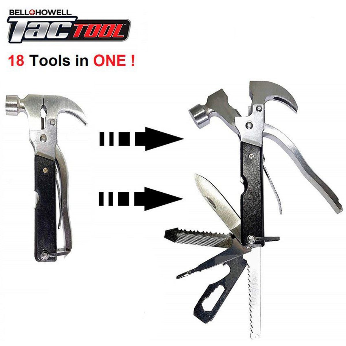 ZHOPI CO - Kit Herramienta Multiuso 18 En 1 Tac Tool.