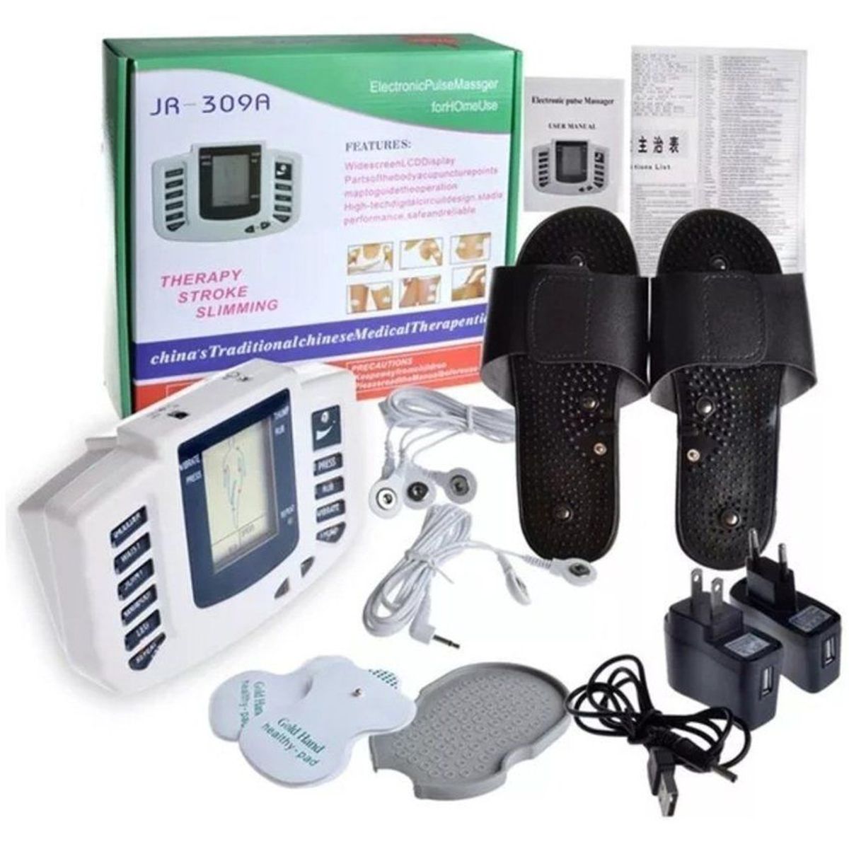 ZHOPI CO - Gym Monitor Terapia Pasiva Electro Masajeador Mas Sandalias