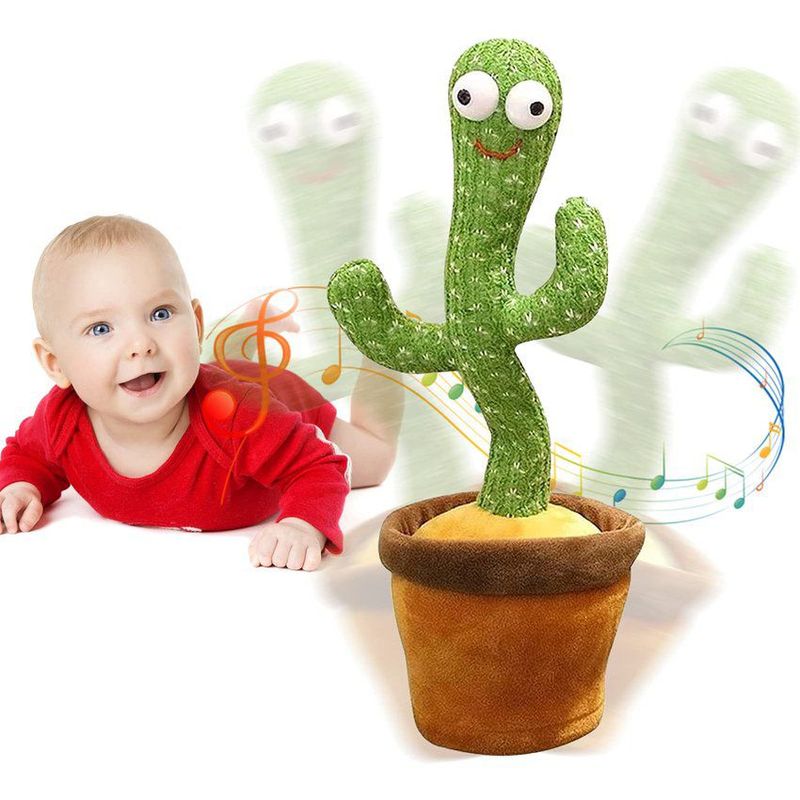 VARIOUS - Juguete muñeco cactus bailarin imita la voz recargable.