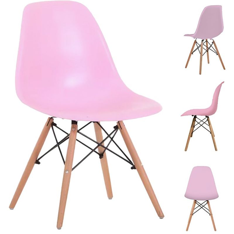 STAY ELIT - Set de 2 sillas minimalistas color rosa