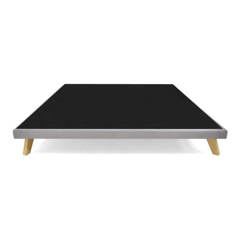 VENECIA - Base Cama Versalles Queen en Tela Plata