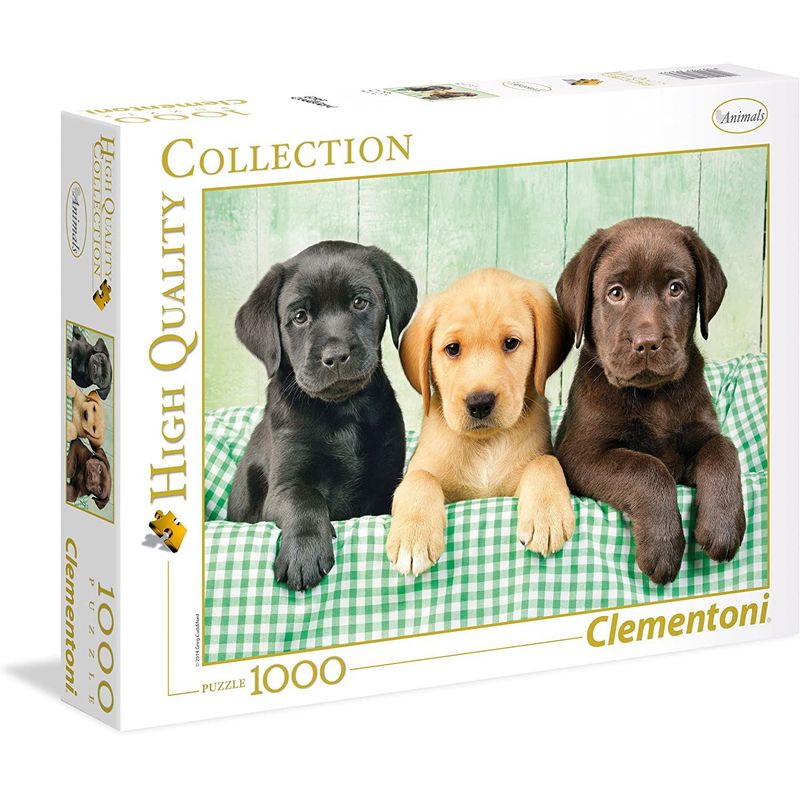 CLEMENTONI - Rompecabezas Clementoni Los Tres Labradores (39279) 1000 Pcs