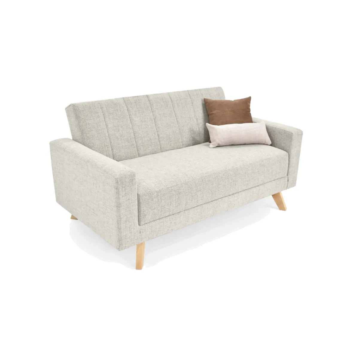 VENECIA - Sofa 2 Puestos Baru 152x83X83 Tela Taupe