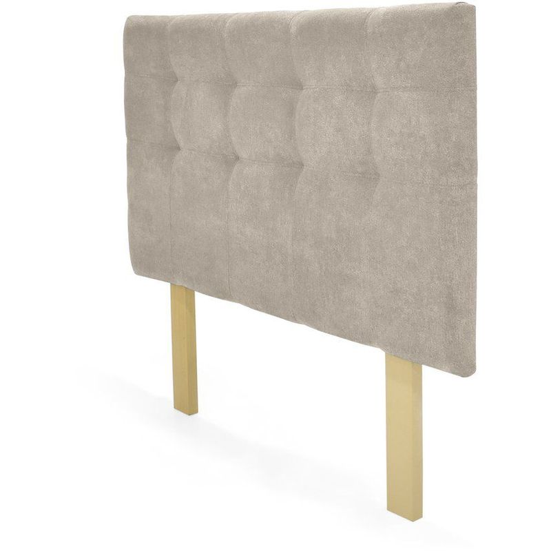 VENECIA - Cabecero Capitoneado Verona Doble Tela Taupe