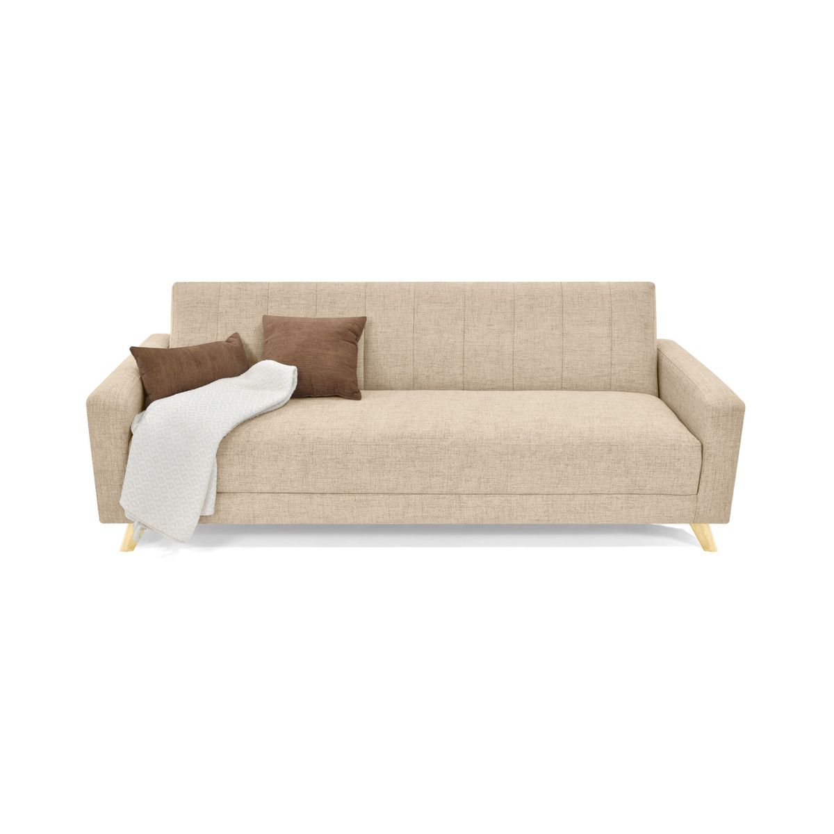 VENECIA - Sofa Cama Reclinable Dominic 206x90x80 Tela Beige