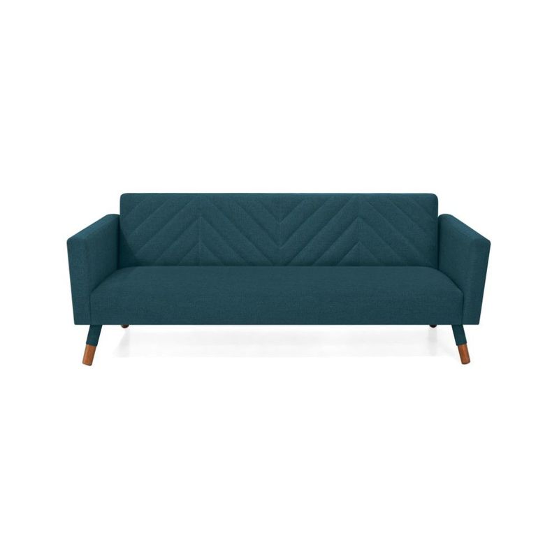VENECIA - Sofá Cama Artemisa Tela Azul (80 x 196 x 78 cm)