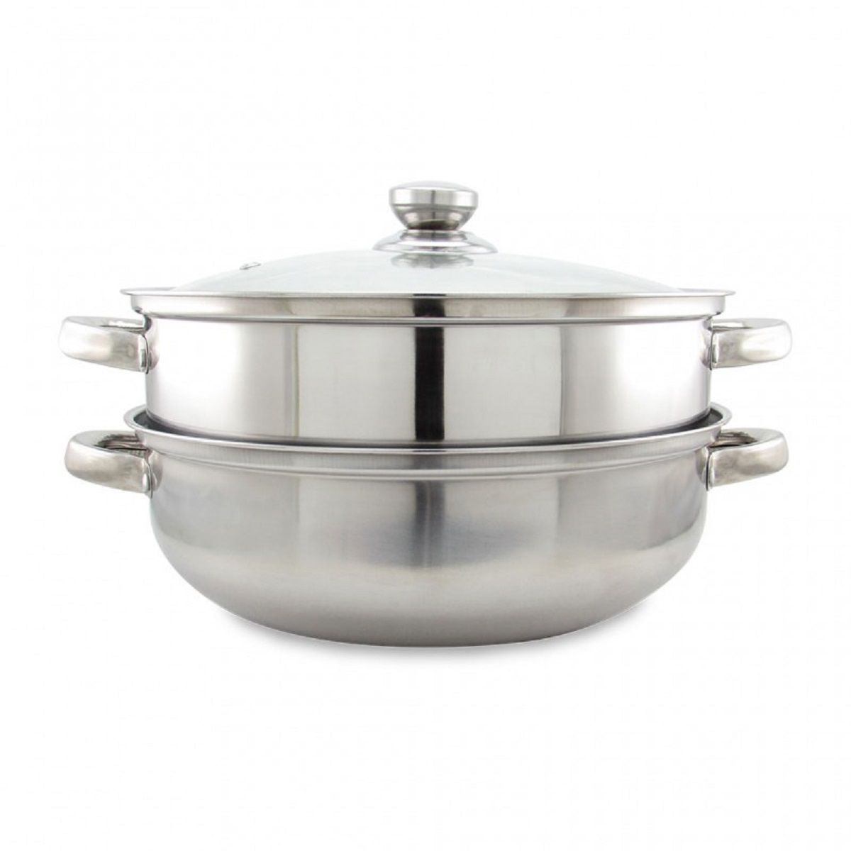 GENERICO - Olla Y Vaporera Cocción Al Vapor Color Plateado