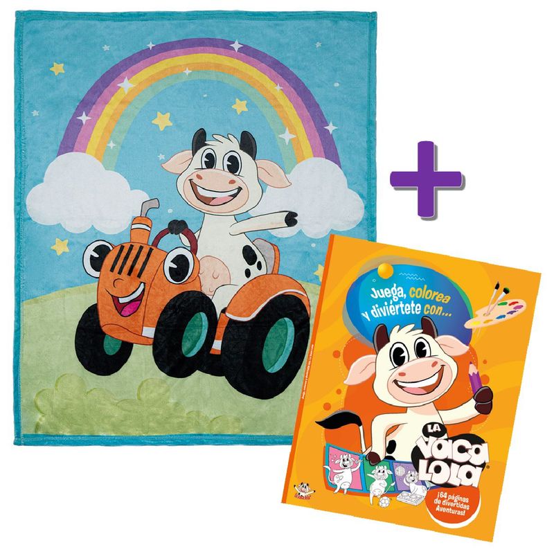 TOY CANTANDO - Cobija la vaca lola tractor  libro la vaca lola juega