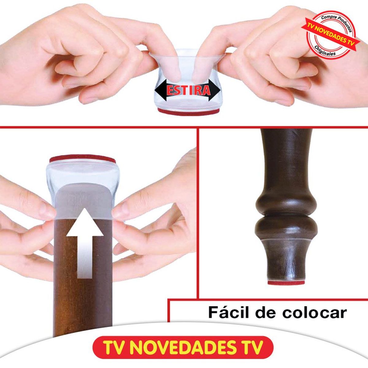 TV NOVEDADES - Protectores para patas de sillas y muebles - ruby sliders
