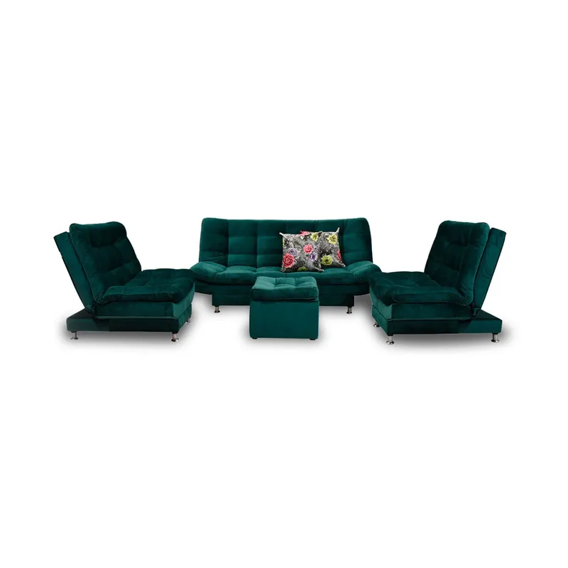 INDUSTRIAL BASESTILOS - Sala Moltochic Lino verde Patas de Metal