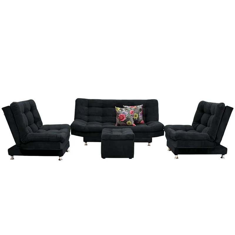 INDUSTRIAL BASESTILOS - Sala Moltochic Lino negro patas de metal