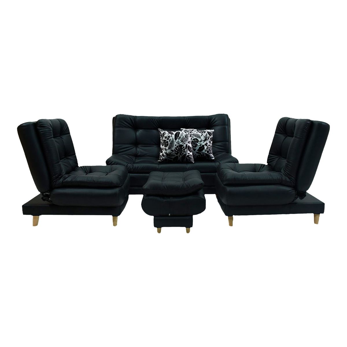 INDUSTRIAL BASESTILOS - Sala moltochic mini lino negro patas de metal