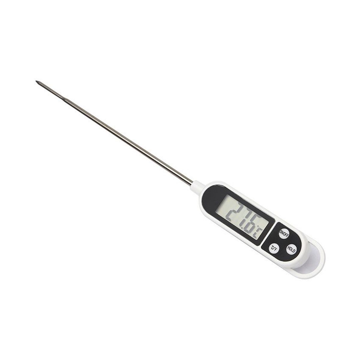 TRIPLE CLEAN - Termómetro para alimentos digital con batería incluida