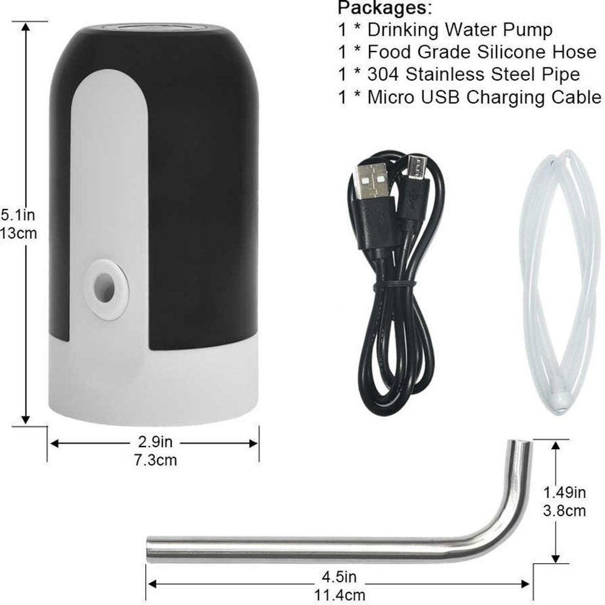 ZHOPI CO - Dispensador Automatico Electrico De Agua Para Botellon Recargable