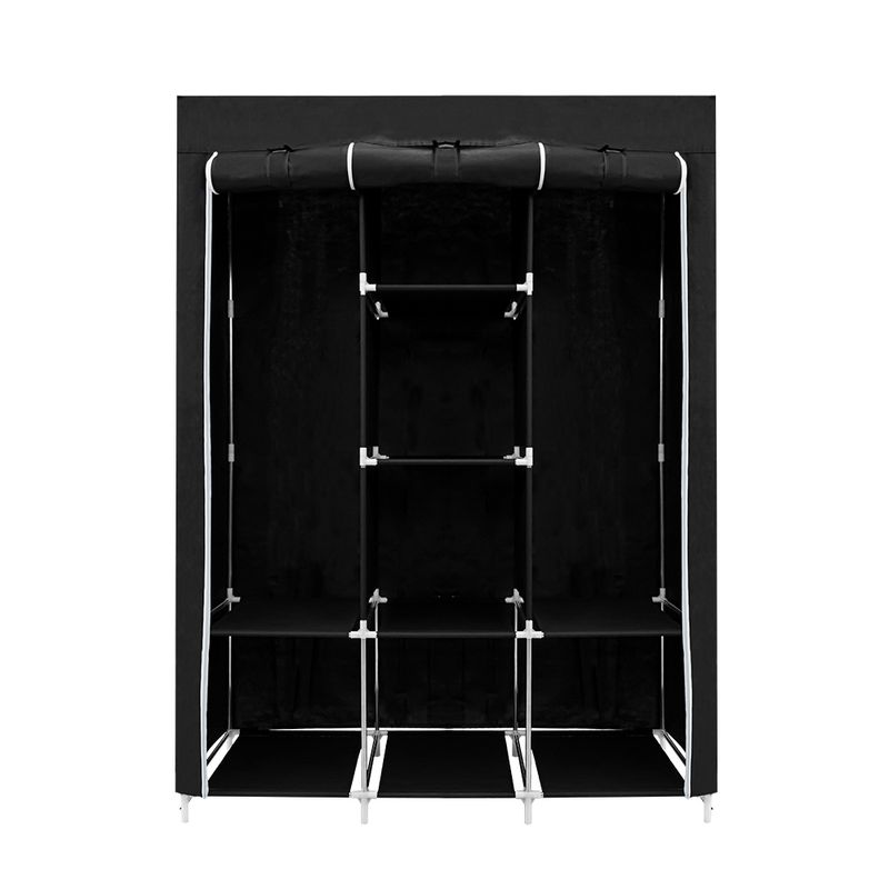 STAY ELIT - Clóset ropero armable reforzado 1.75 m para hogar color negro elegante